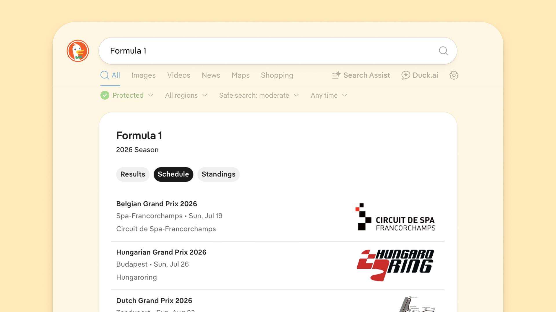 New Instant Answers: Auto Racing, Golf, Tennis, World Cup Soccer and More